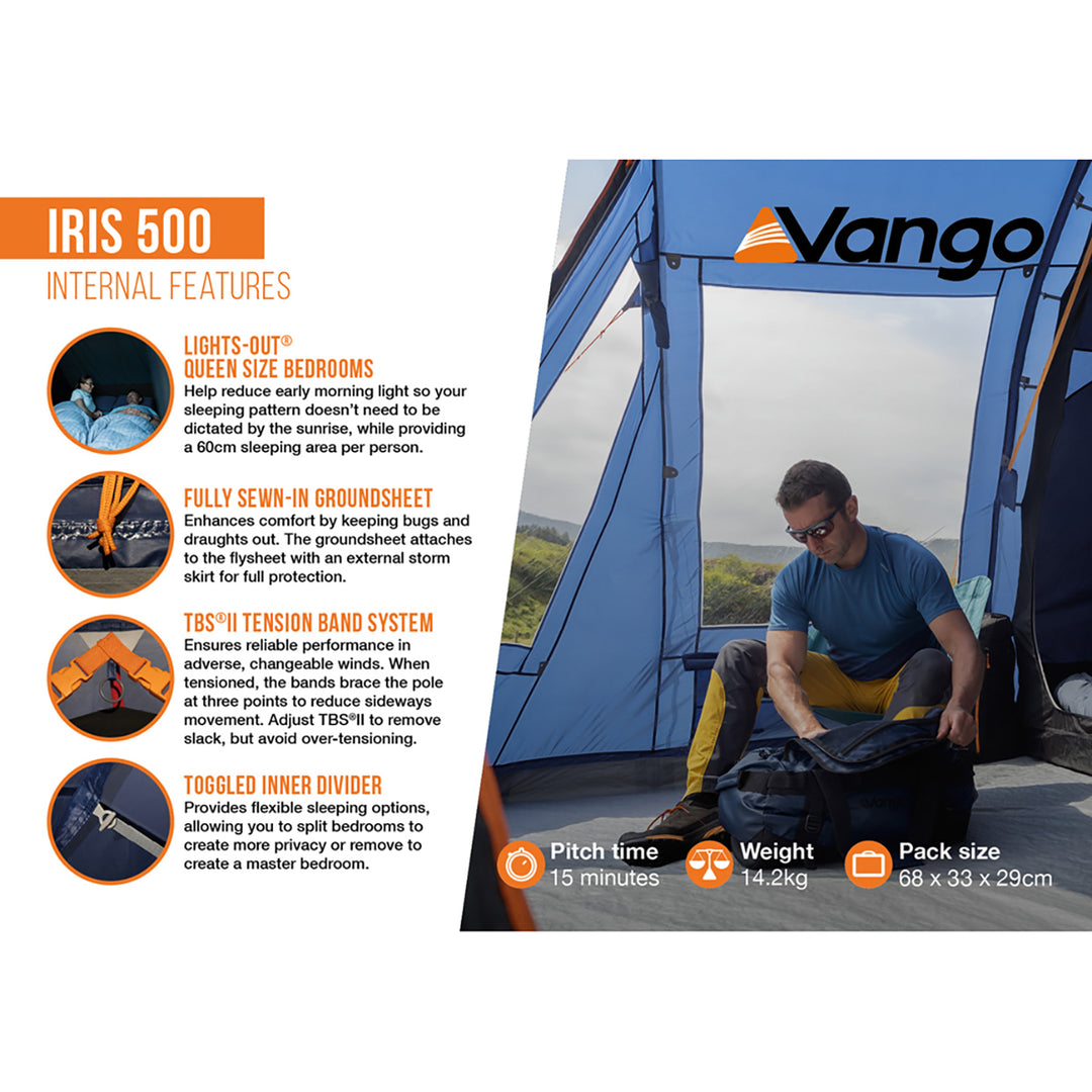Vango Iris 500 Poled Tent
