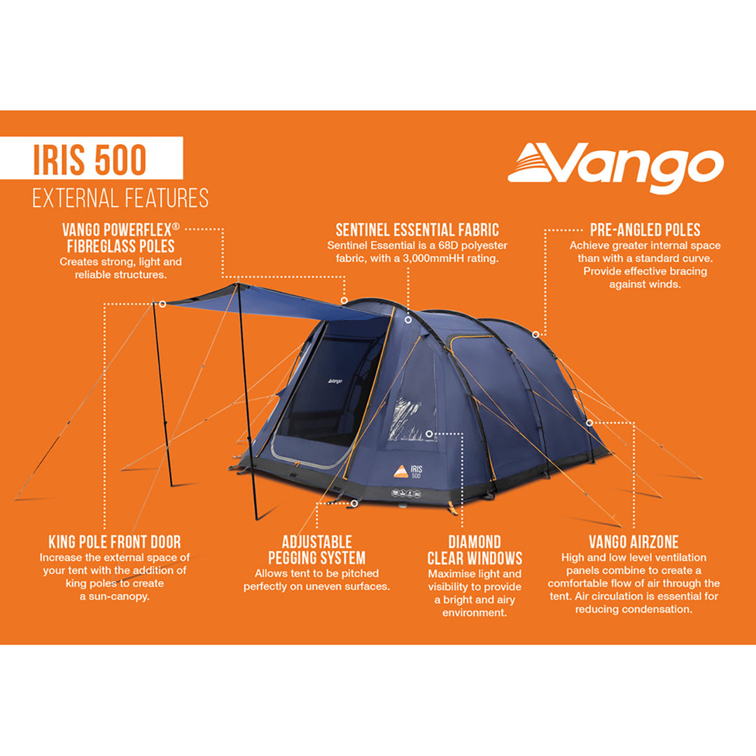 Vango Iris 500 Poled Tent