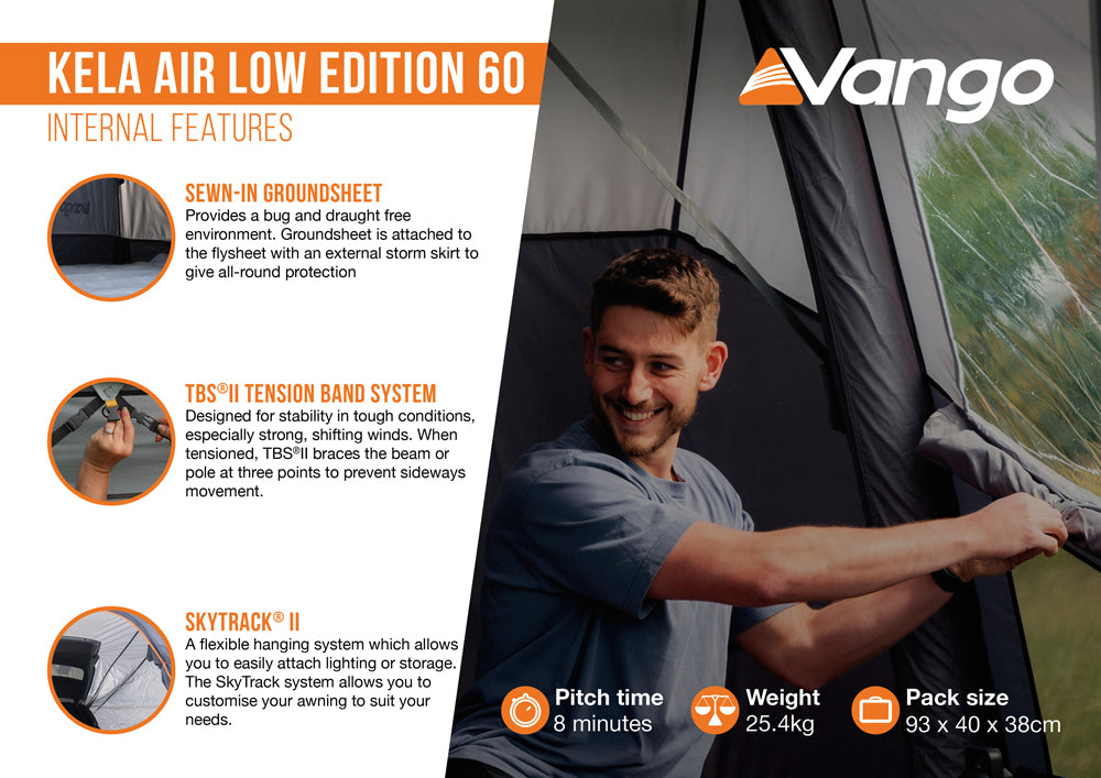 Vango Kela Air Low - Edition 60 Drive-Away Awning