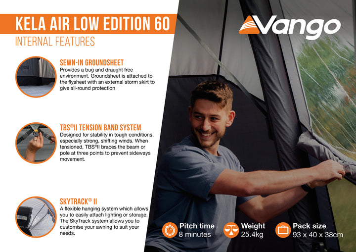Vango Kela Air Low - Edition 60 Drive-Away Awning