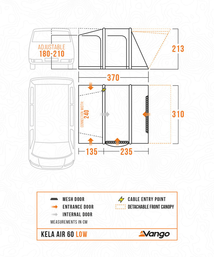 Vango Kela Air Low - Edition 60 Drive-Away Awning