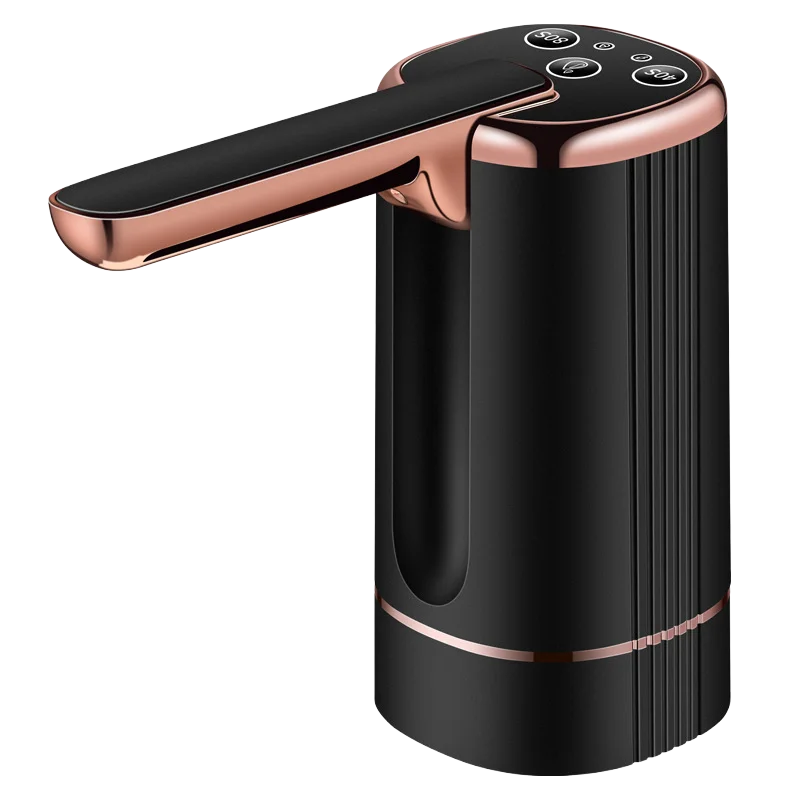 Smart Rechargeable Folding Water Tap – Black