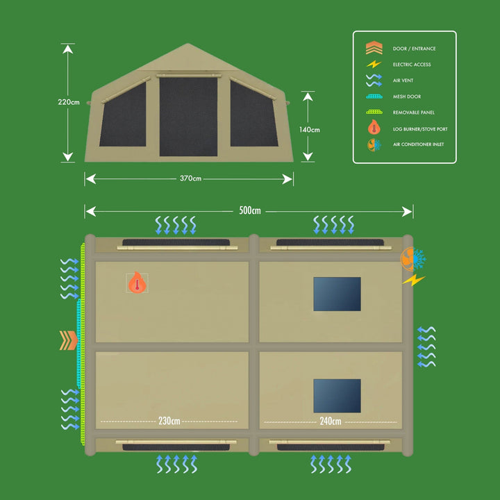 Holawild Airtek Machu Picchu Inflatable Lodge Tent