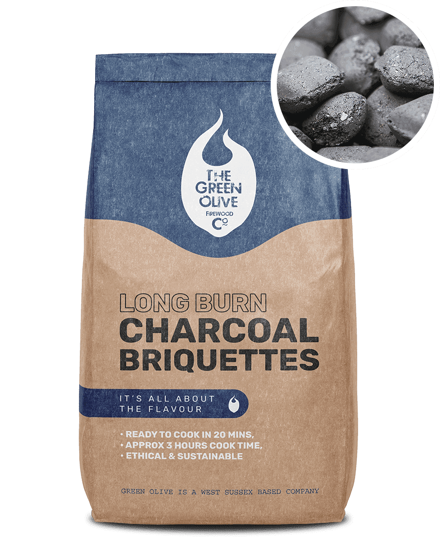 Green Olive BBQ Long Burn Charcoal Briquettes