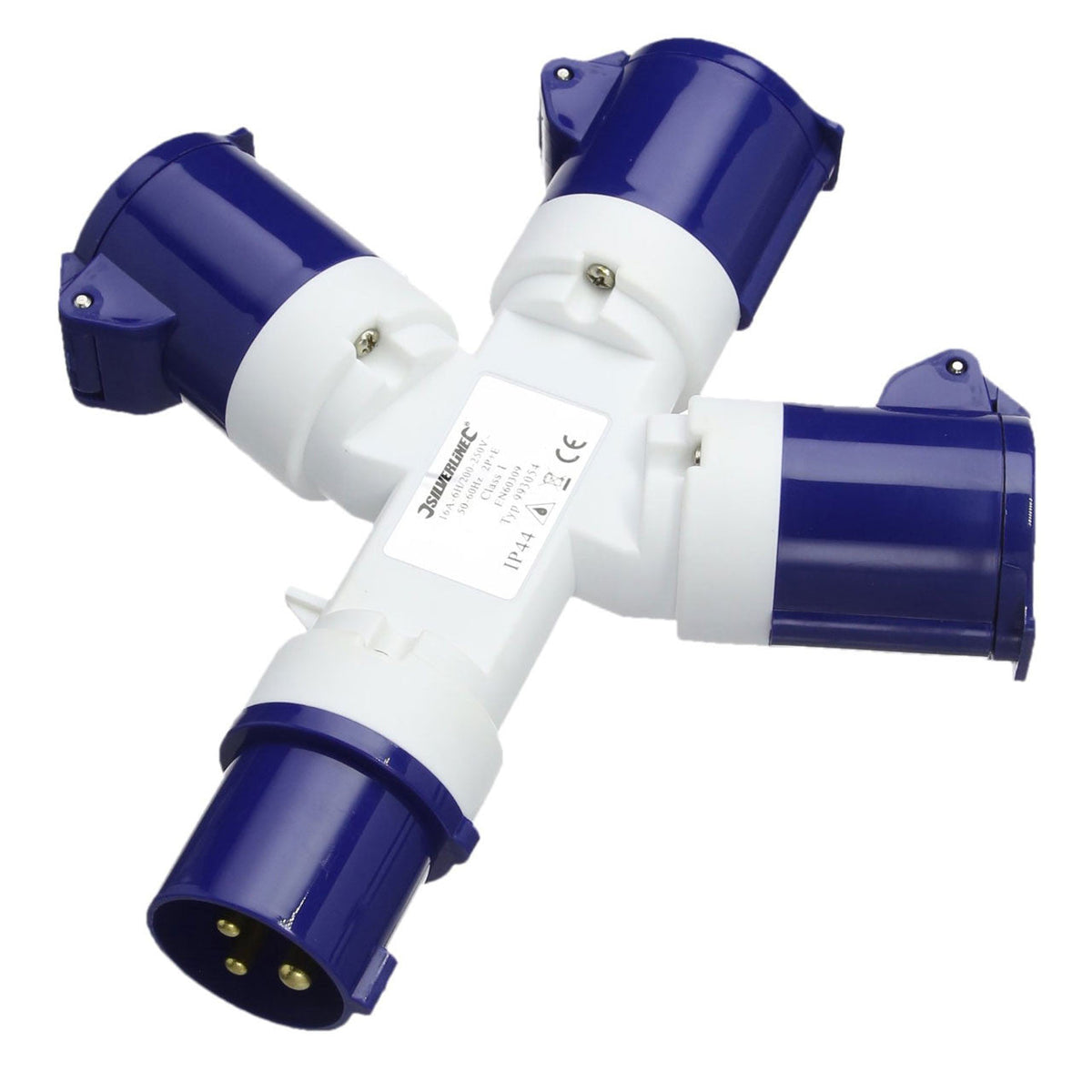 Maypole Conversion Adapter Maypole Mains 3-Way Distribution Adaptor from Camperite Leisure