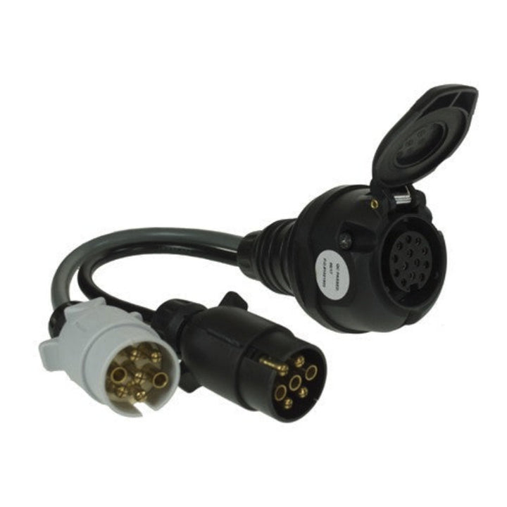 MP602 Adaptor 7 Pin 12n&amp;S Vehicle To 13 Pin Trailer