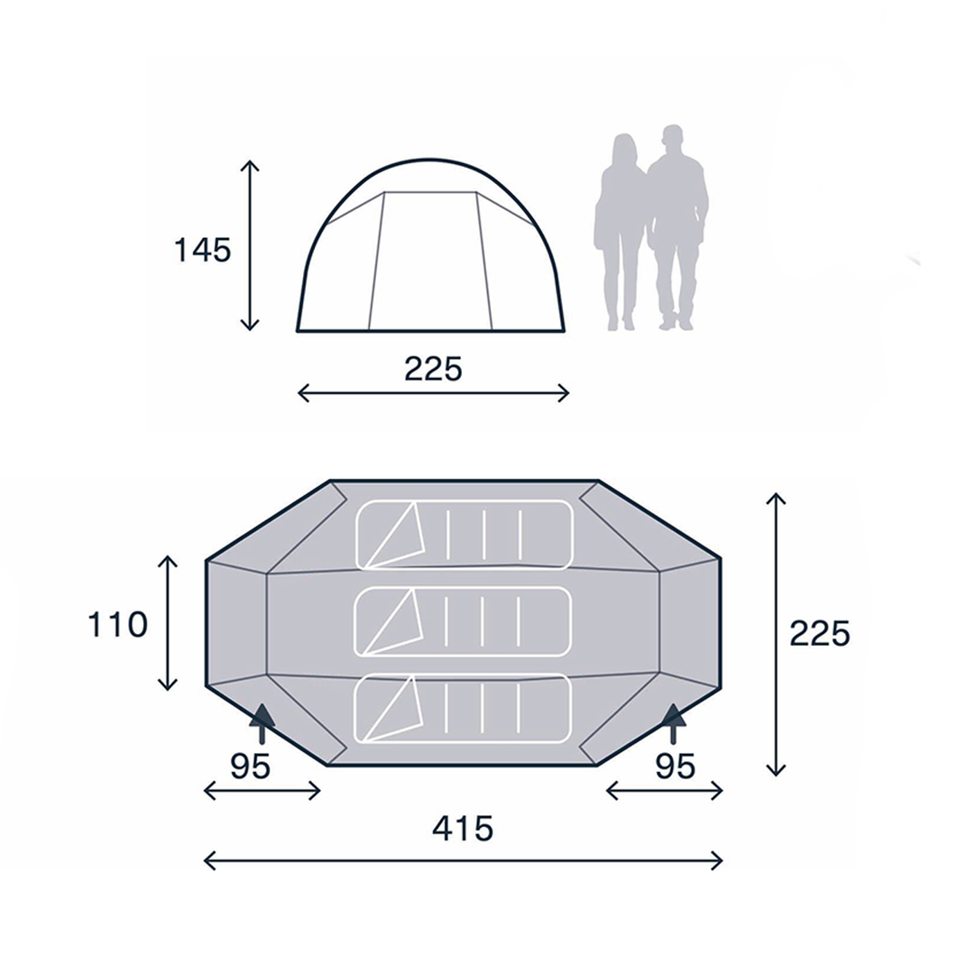 Kampa Mossborn Floorplan