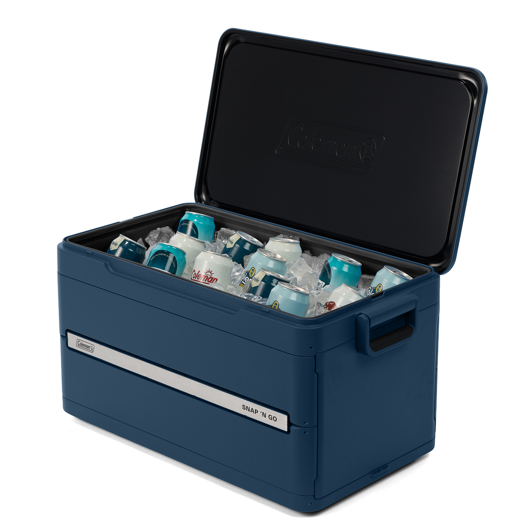 Coleman Snap 'N Go Collapsible Cooler 55qt - Blue Saphire Coleman Snap 'N Go Collapsible Cooler 55qt - Blue Saphire