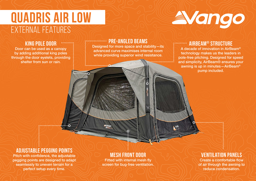 Vango Quadris Air Low Drive-Away Awning