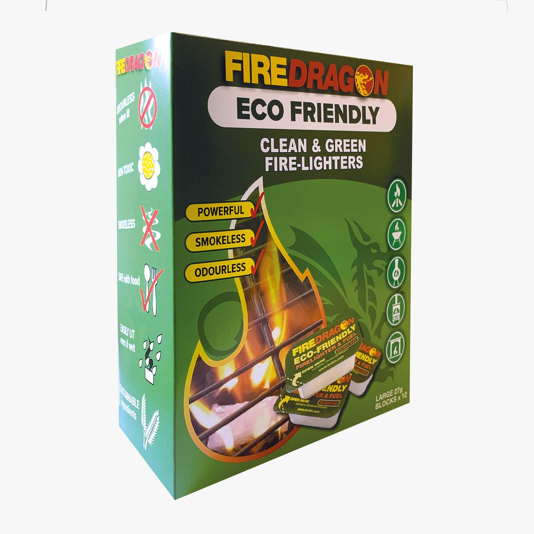 Fire Dragon Bio Fire Lighters Solid Fuel Blocks (12 Pack)