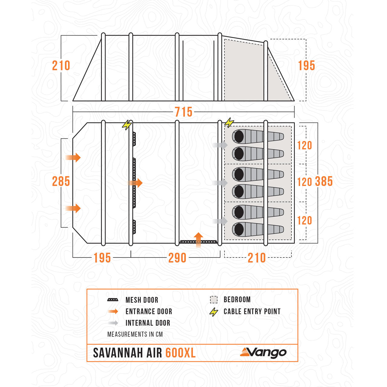 Vango Savannah Air 600XL Tent Package – Camperite Leisure