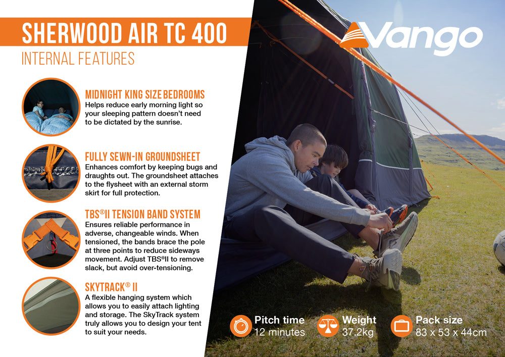 Vango Sherwood Air TC 400 Tent Package