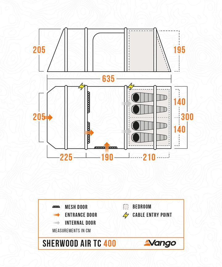Vango Sherwood Air TC 400 Tent Package