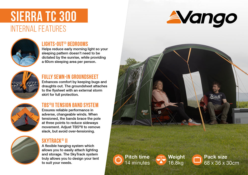 Vango Sierra 300 TC Poled Tent