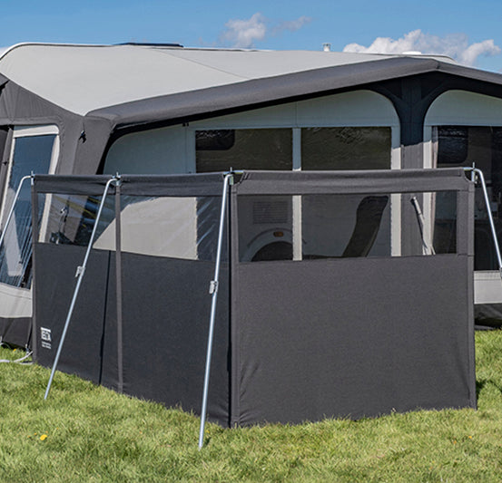 Telta SolTex 3 Panel Aluminium Windbreak
