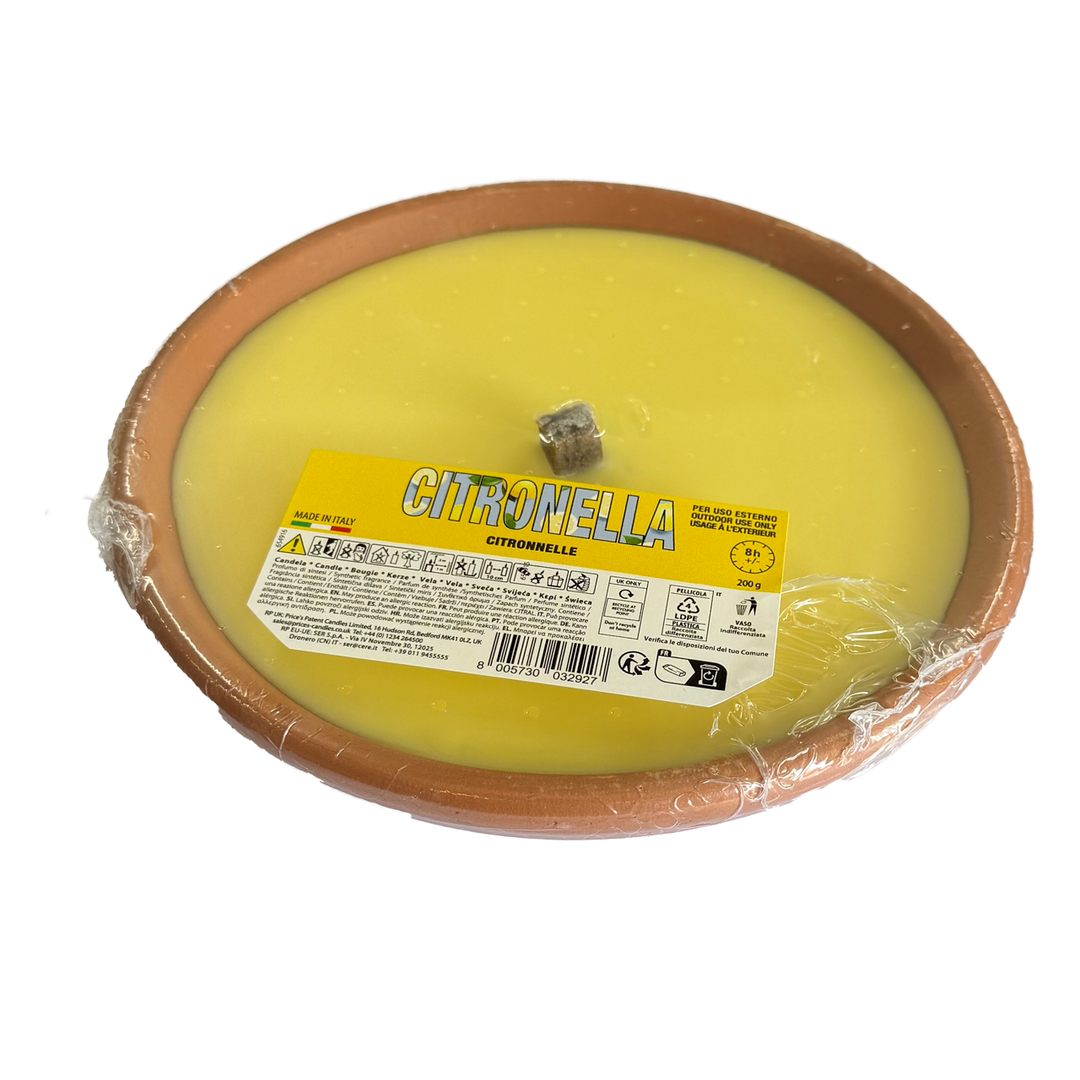 Prices Large Citronella Terracotta Pot Candle