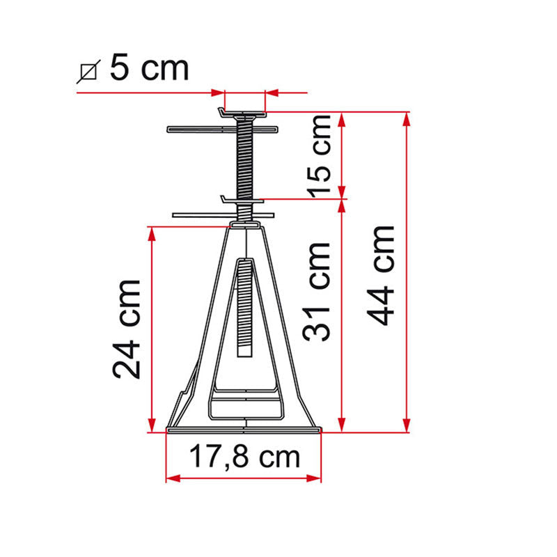 Fiamma Caravan Jack Stand Set