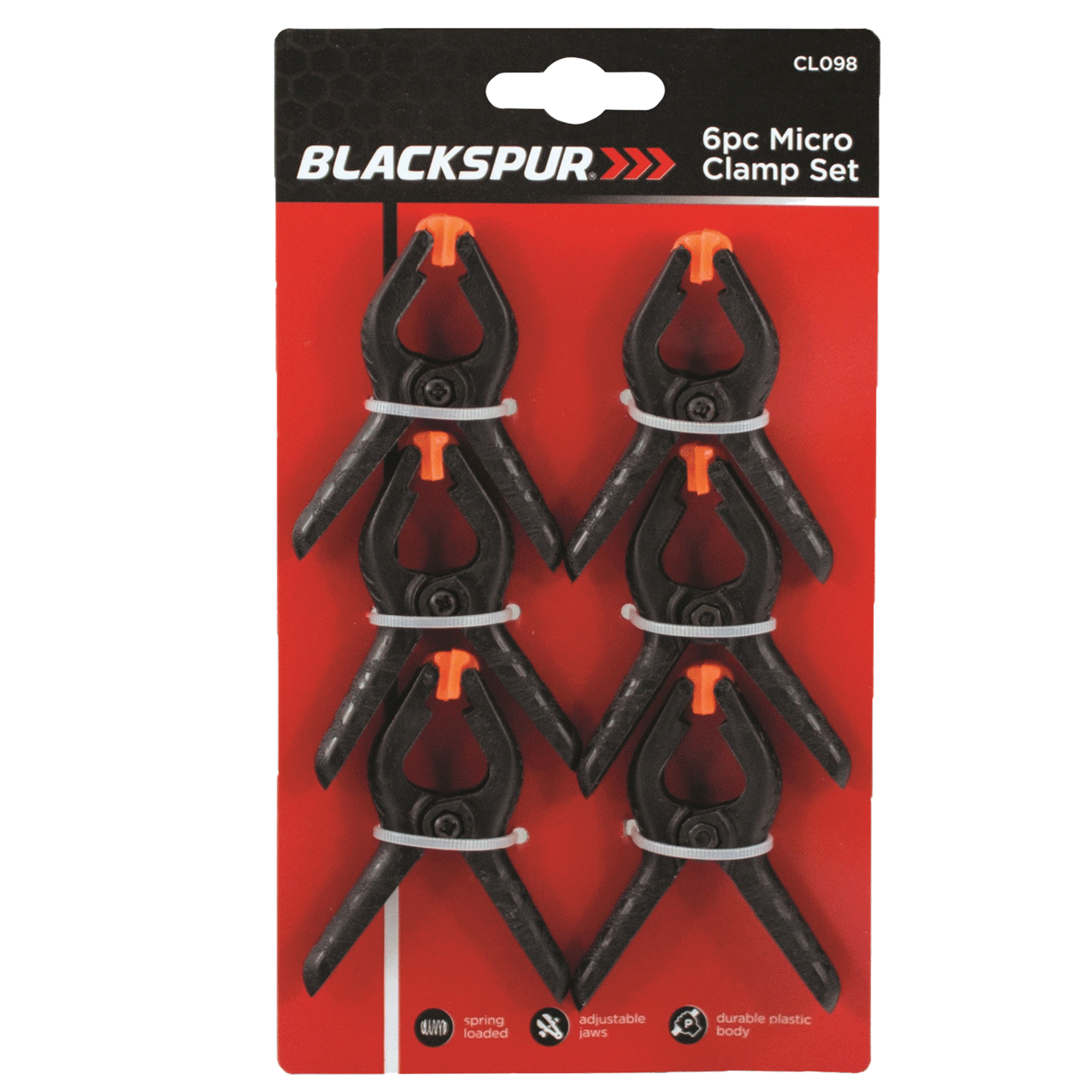 Blackspur 6pc Micro Clamp Set