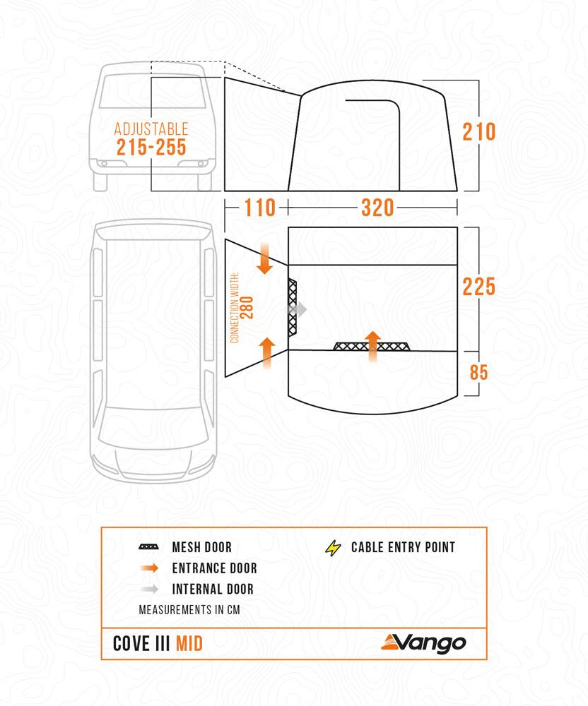 Vango Cove III Mid Poled Drive-Away Awning