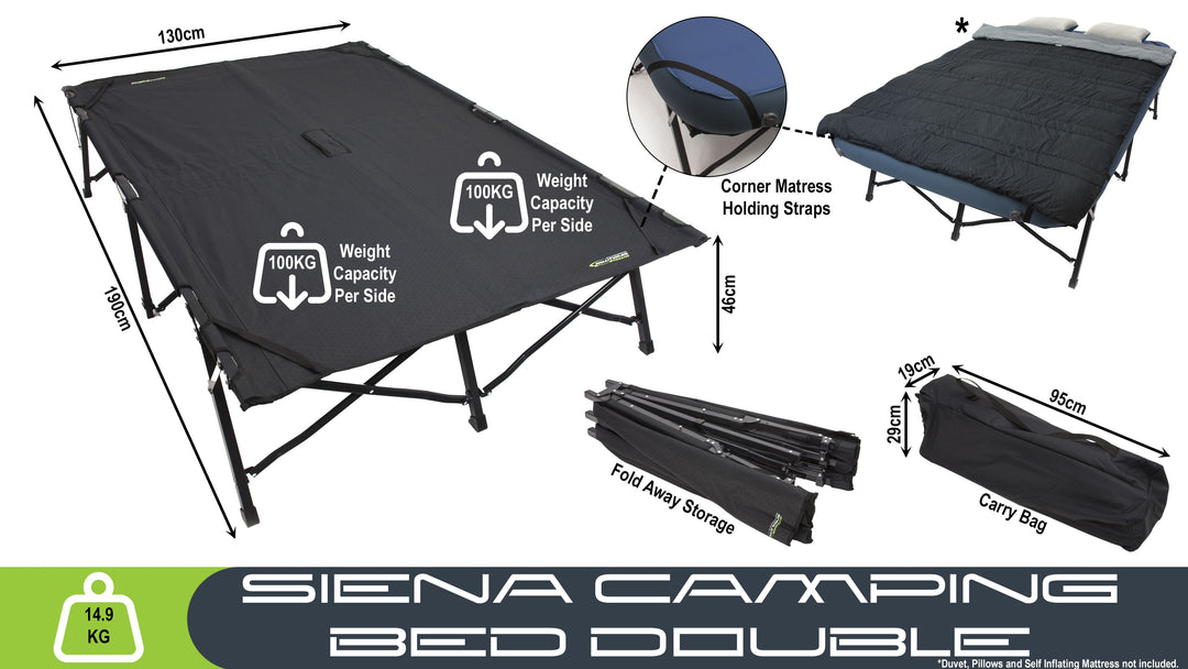 Outdoor Revolution Siena Double Camp Bed