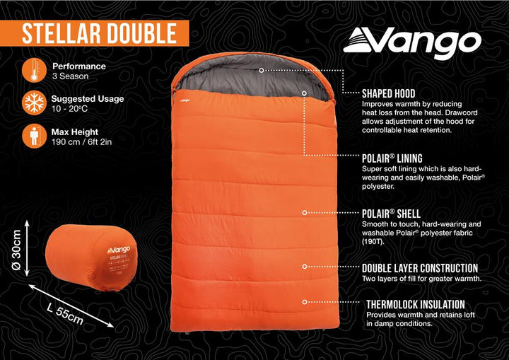 Vango Stellar Double Sleeping Bag