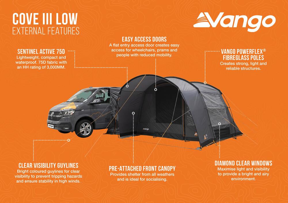 Vango Cove III Low Poled Drive-Away Awning