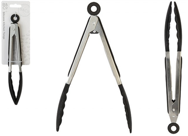 B&amp;Co Silicone Serving Tong 27cm