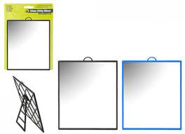 Summit Glass Utility Mirror on Stand 12cm x 17cm