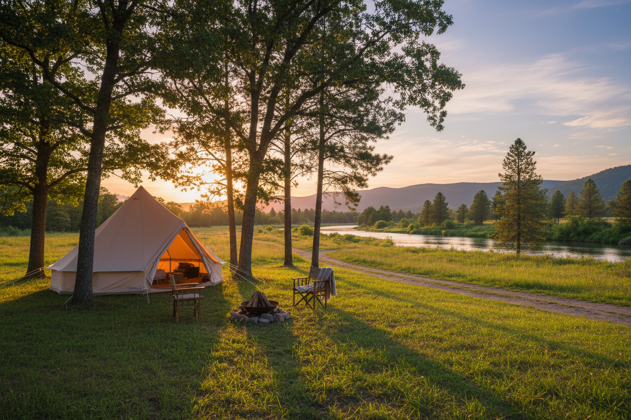 Outdoor Campsite Scene