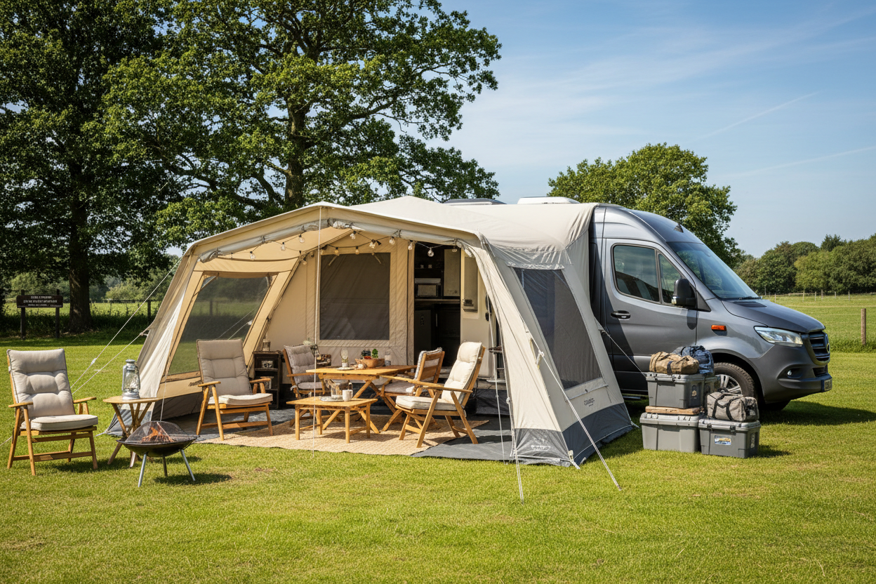 Outdoor Revolution camping scene