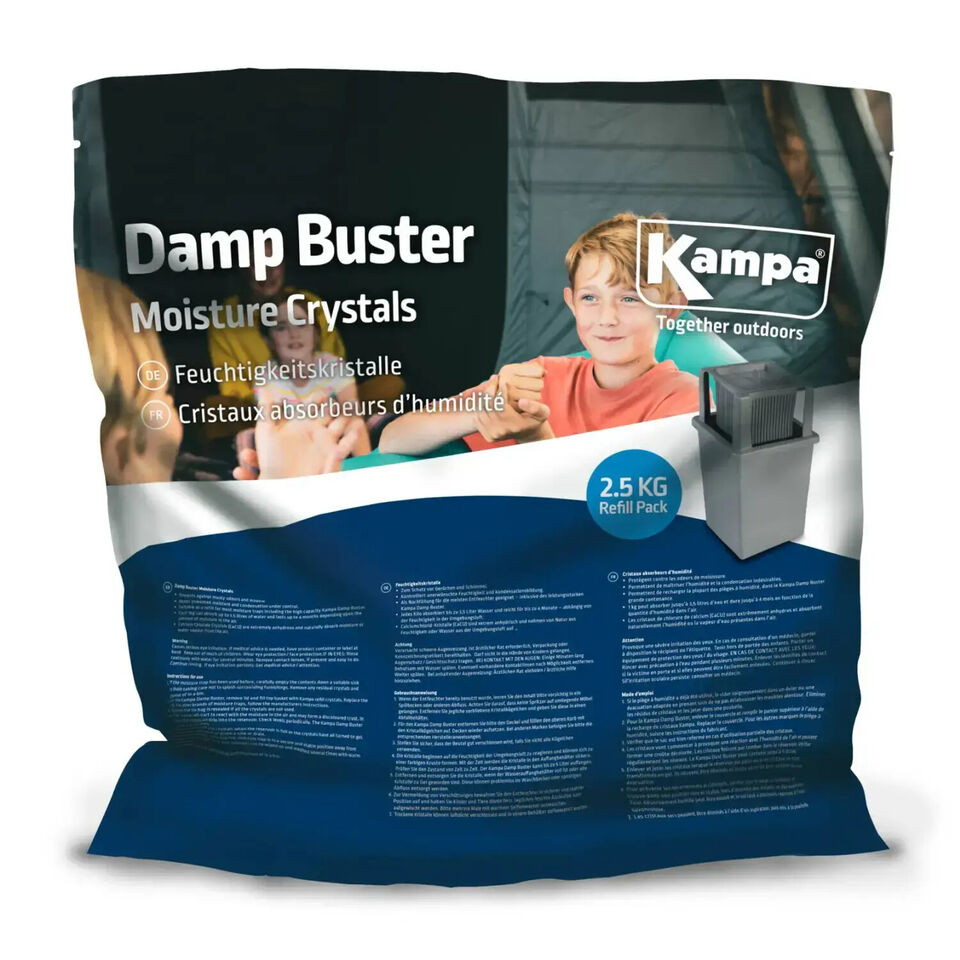 Kampa 2.5kg Dehumidifying Moisture Crystals Refill