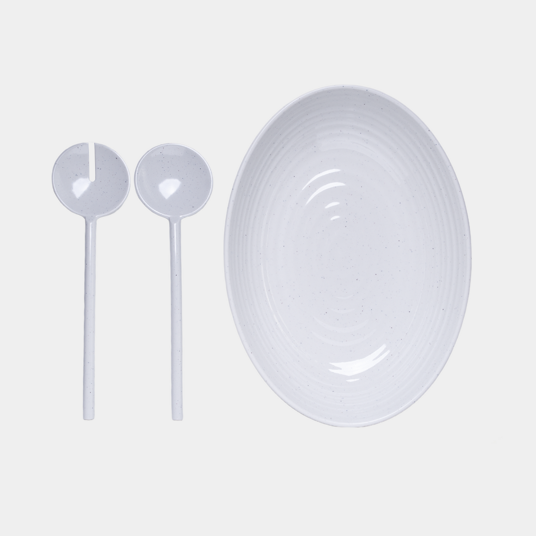 Flamefield Granite Pearl Salad Bowl Set