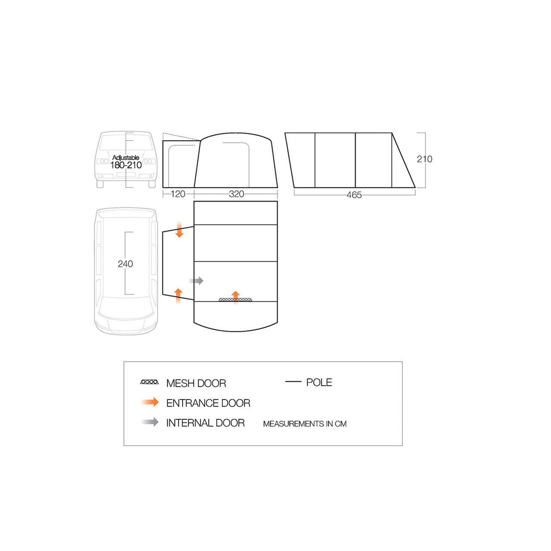 Vango Galli Low Drive-Away Awning