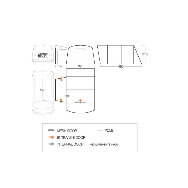 Vango Galli Low Drive-Away Awning