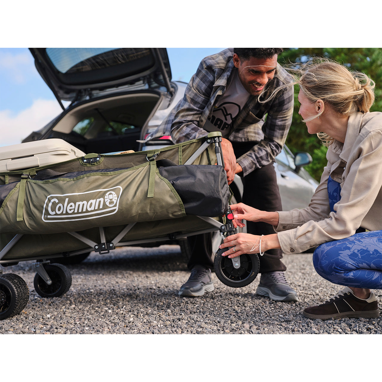 Coleman OUTDOOR WAGON ダークグレー Coleman Ultimate Terrain Outdoor Wagon from Camperite Leisure